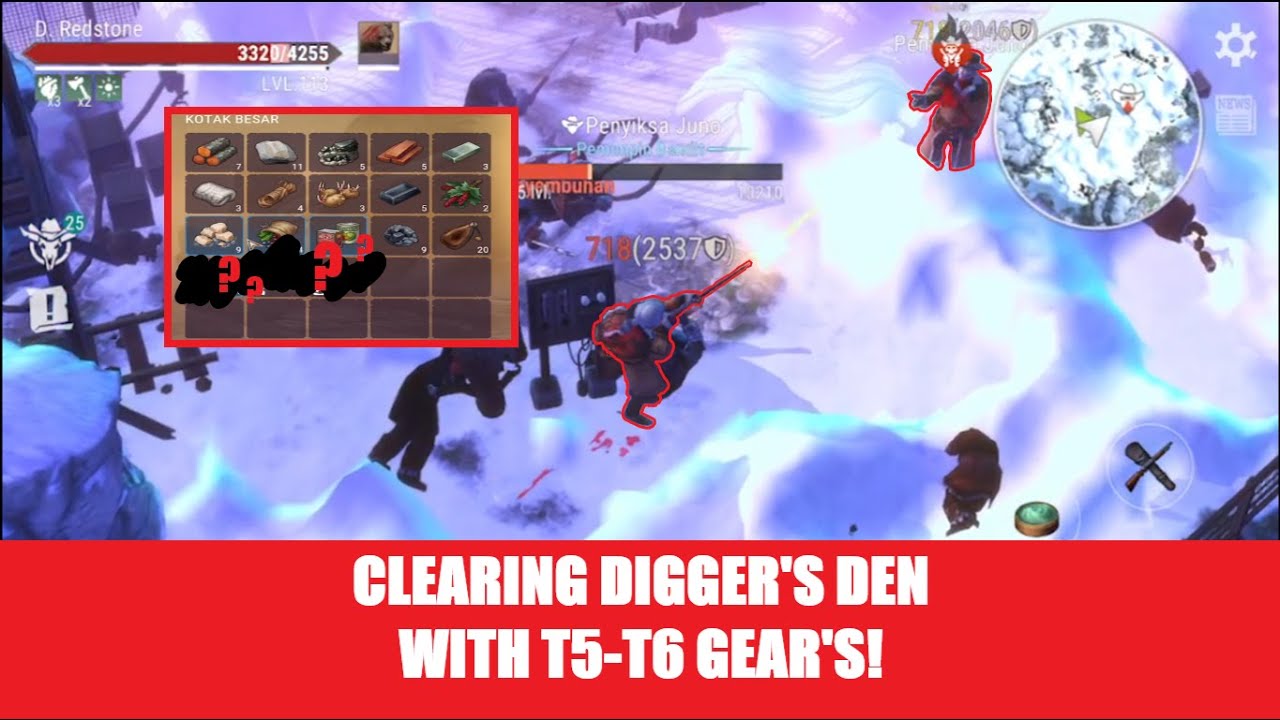 CLEARING DIGGER'S DEN WITH T5-T6 GEAR'S | BANDIT CAMP [TIER 6] | Westland survival Indonesia