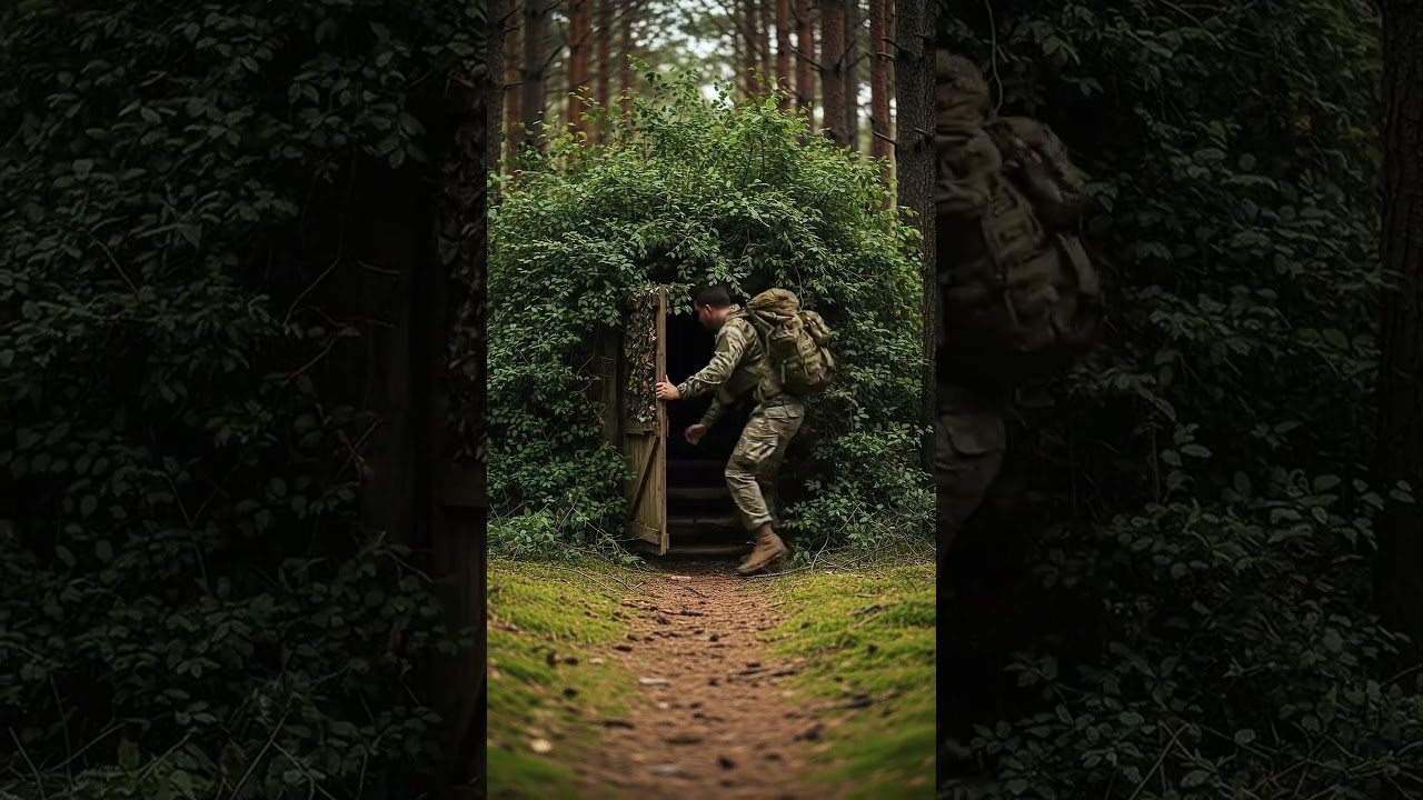 POV: You Found a Hidden Door in the Bush Before They Caught You 🌿😳