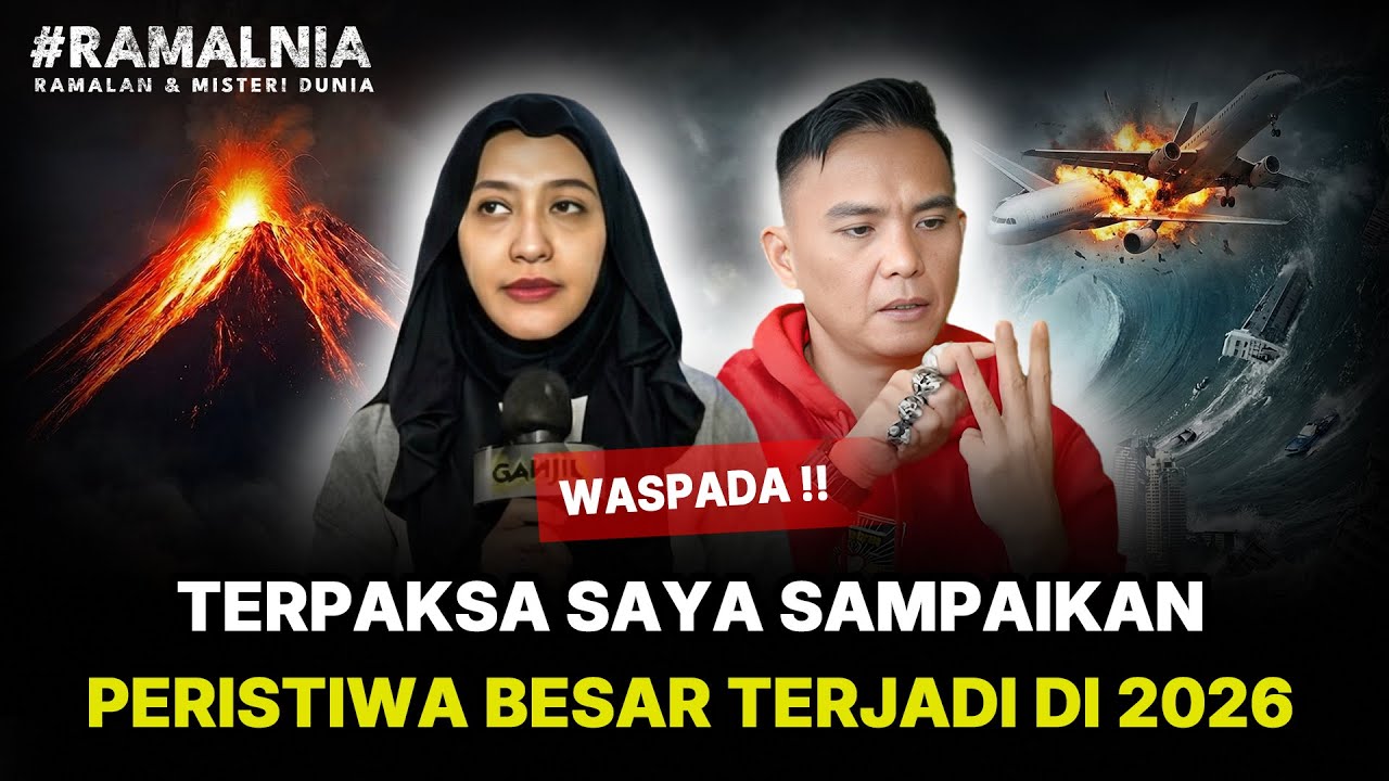 🔴WASPADA RAMALAN MENGERIKAN‼️KECELAKAAN PESAWAT & BENCANA DI 2026⁉️#RAMALNIA