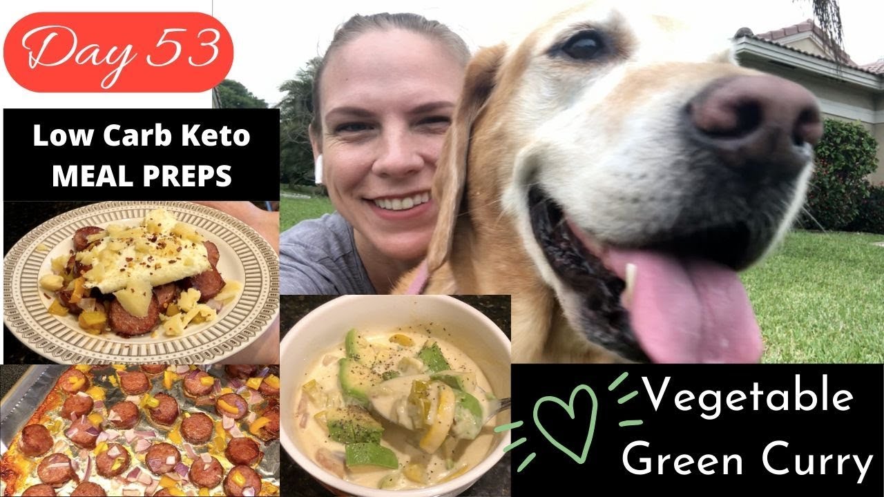 Day 53 | EASY Vegetable Green Curry | Low Carb Keto MEAL PREPS