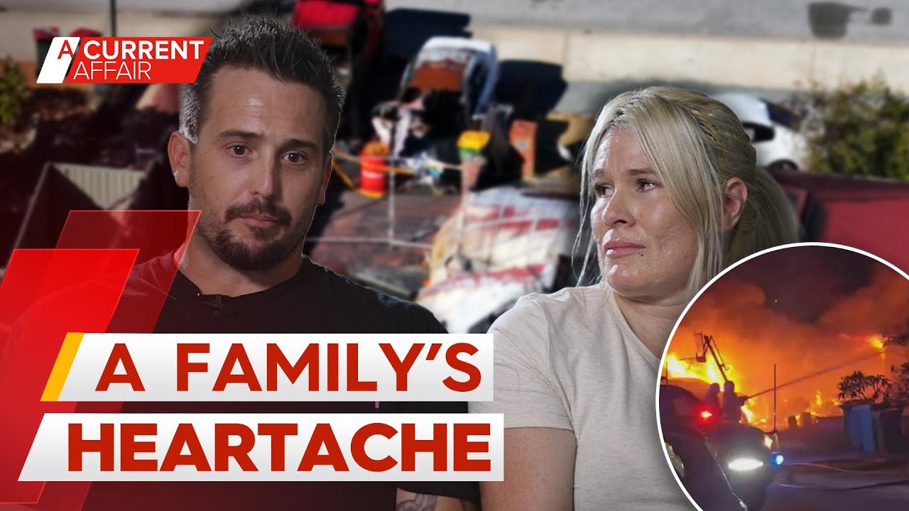 Vicious rumours circulate after family loses everything in house fire | A Current Affair