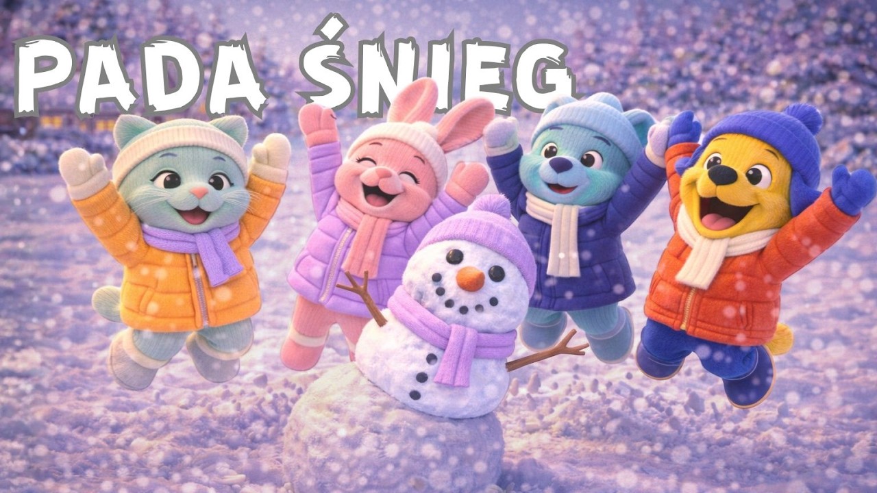 ❄️ ŚNIEG PADA! Śnieżna Piosenka dla Dzieci ⛄ Nutkowe Przedszkole (Bajka 3D)