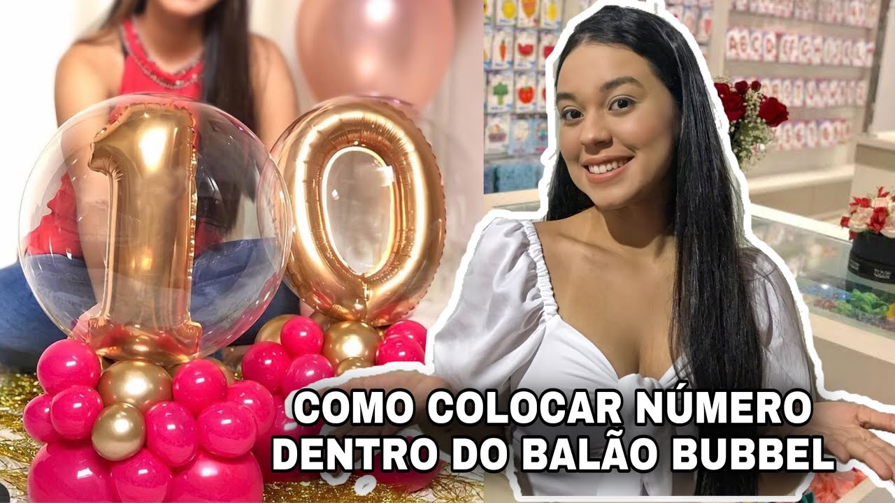PASSO A PASSO COMO COLOCAR NÚMERO DENTRO DO BUBBLE EM UM ARRANJO COM GÁS HELIO