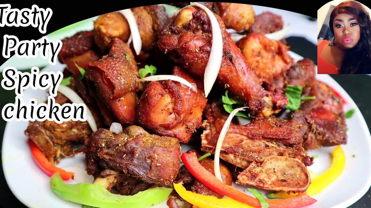 How To Make Nigerian Party Chicken / Easy Party Chicken Recipe #chickenrecipes #partychickenrecipe