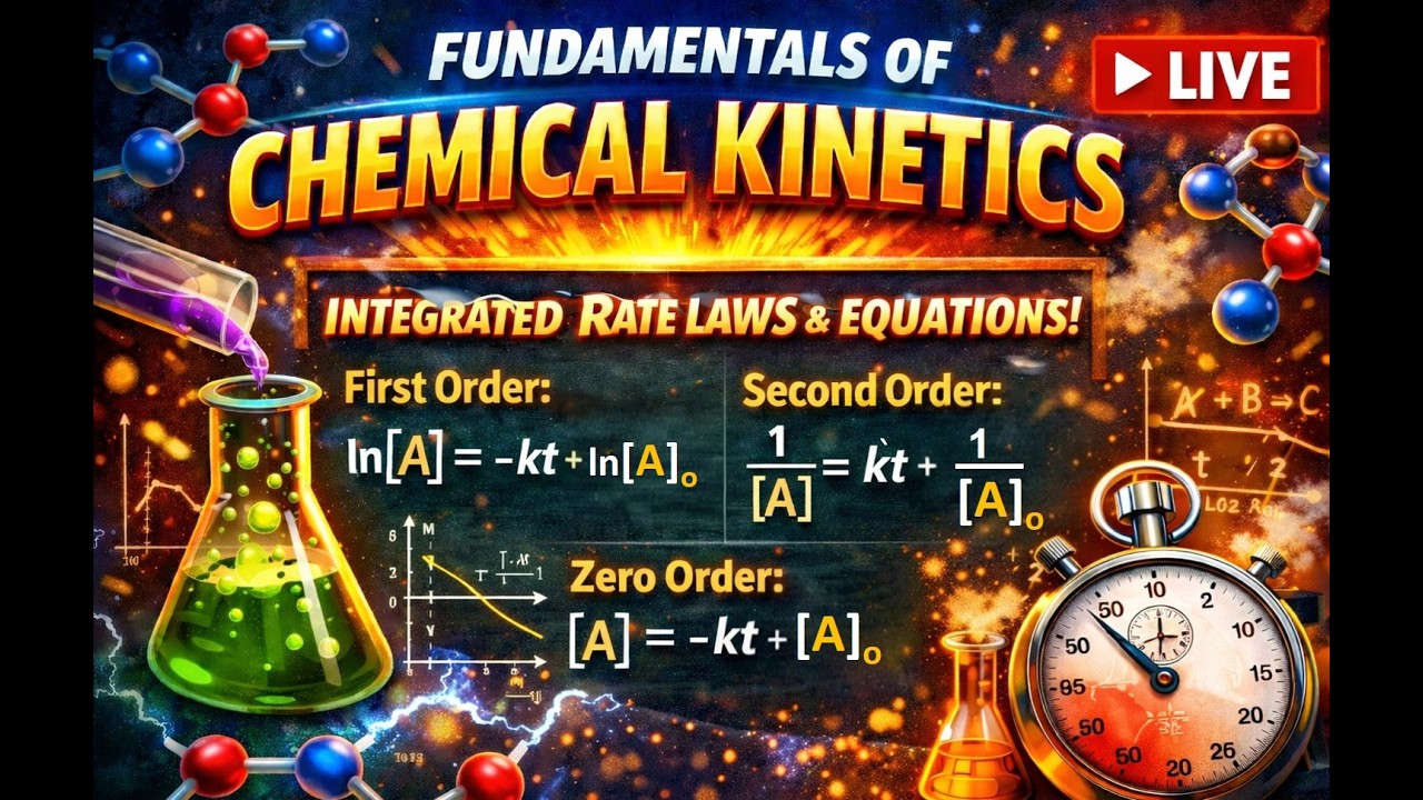 FUNDAMENTALS OF CHEMICAL KINETICS PART 3  #chemicalkinetics #generalchemistry