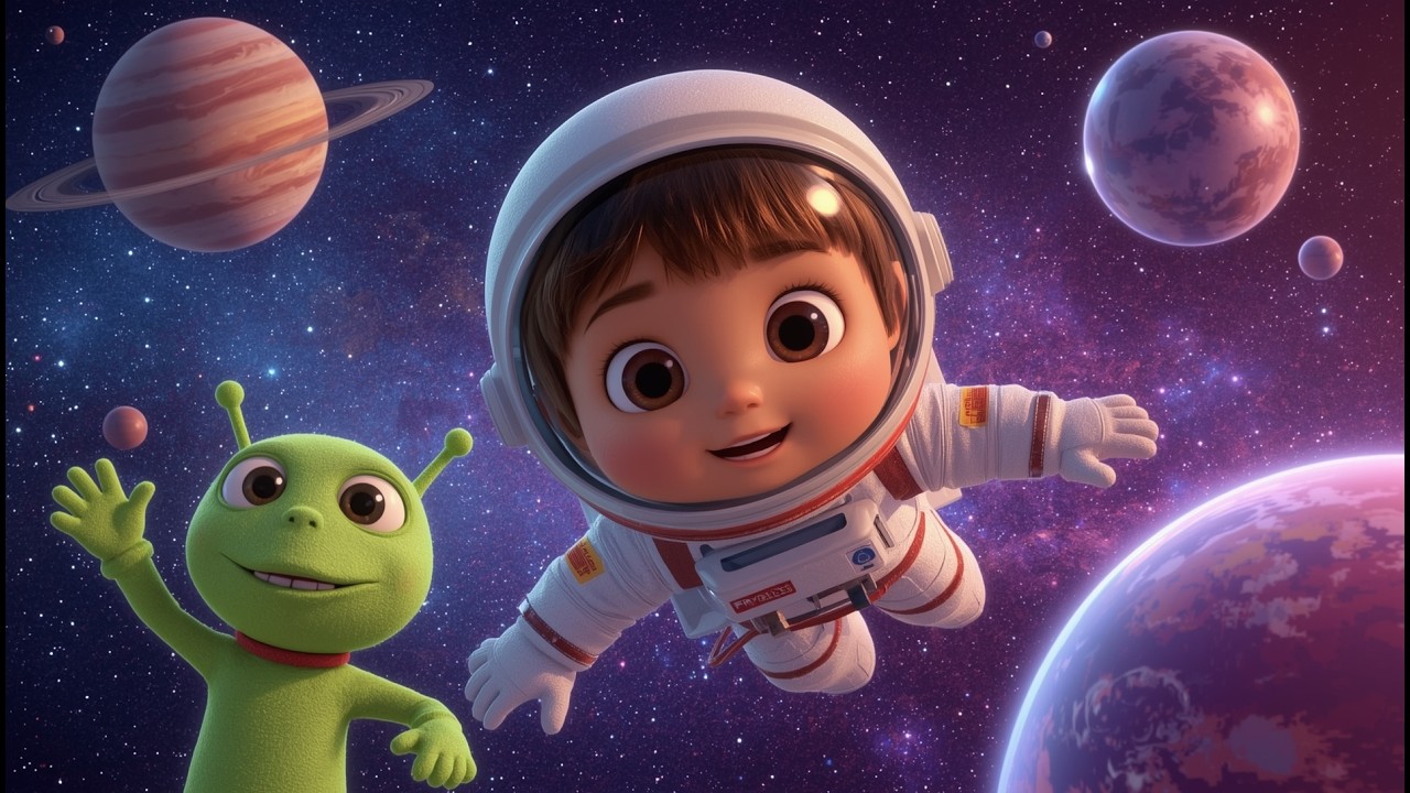 Little Astronaut’s Space Mission 🚀✨ | Kids Learning Cartoon