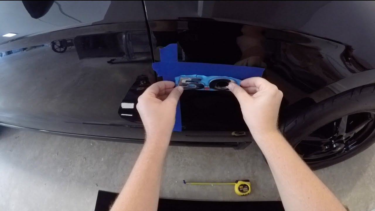 Installing New Badges on the Moostang!