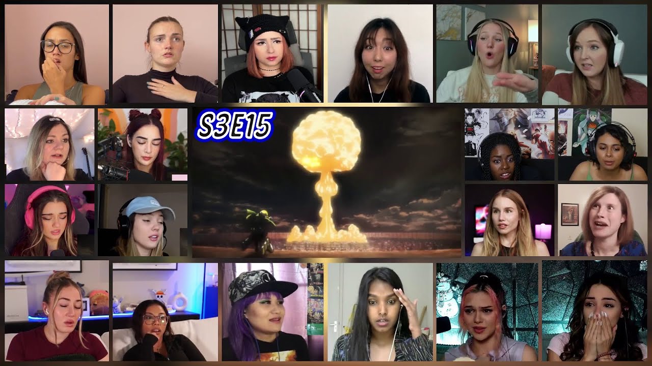 Attack on Titan Season 3 Episode 15 Girls Reaction Mashup |  進撃の巨人