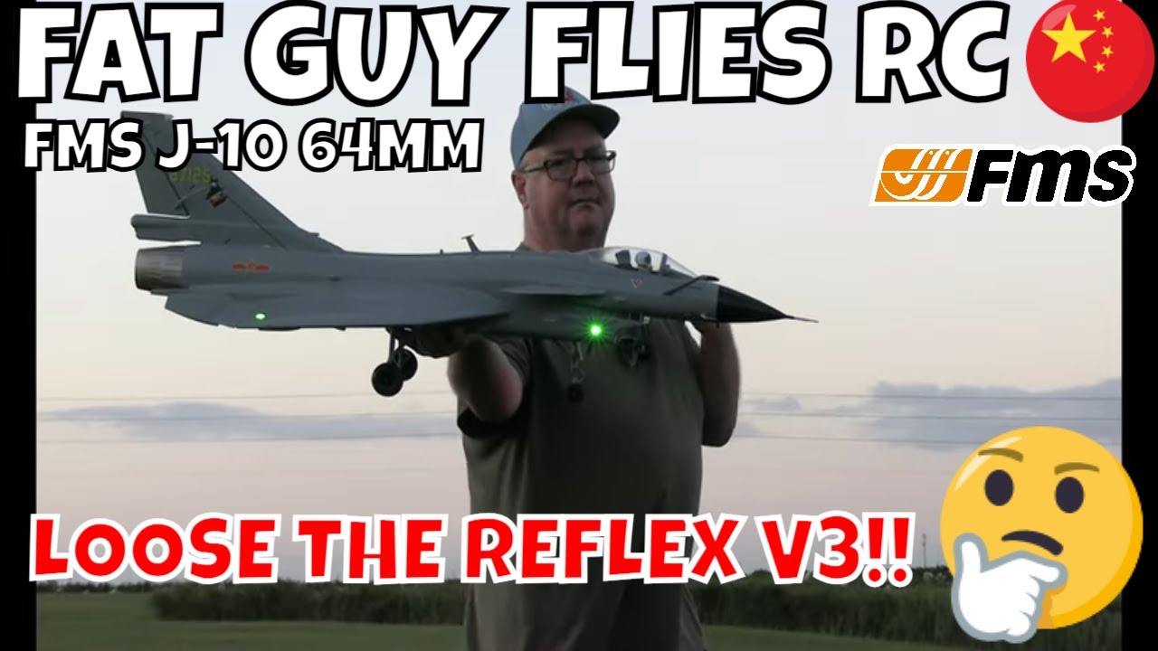 FMS J-10 VIGOROUS DRAGON, LOOSE THE REFLEX V3!  by FGFRC #aviation #rc