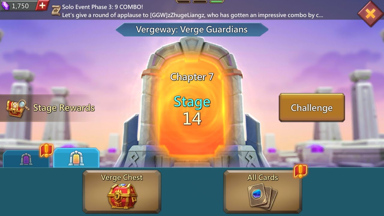 Lords mobile Vergeway chapter 7 Stage 14