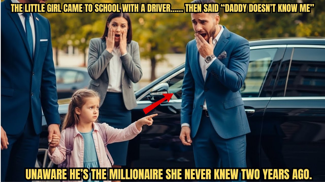 THE LITTLE GIRL CAME TO SCHOOL WITH A DRIVER…… THEN SAID “DADDY DOESN’T KNOW ME”- UNAWARE HE’S THE