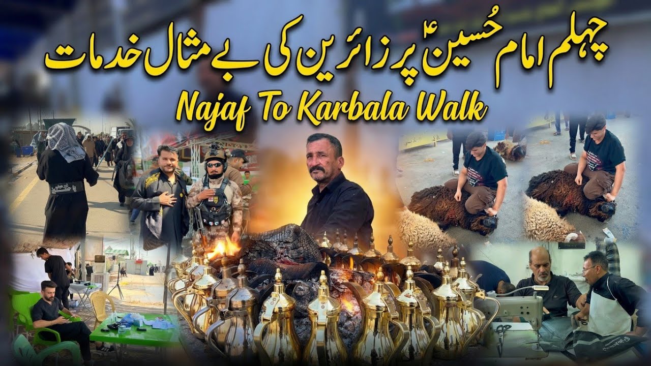 Chehlum Imam Hussain A.S Ke Zaireen Ke Liye Be-Misal Khidmaat - Arbaeen 2025 - Karbala Iraq 🇮🇶
