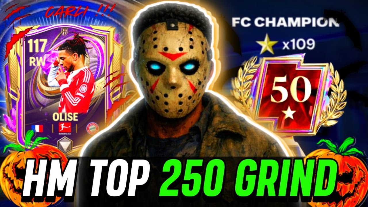 FRIDAY THE 13TH TOP 250 GRIND I LIVE 🔴 FC MOBILE