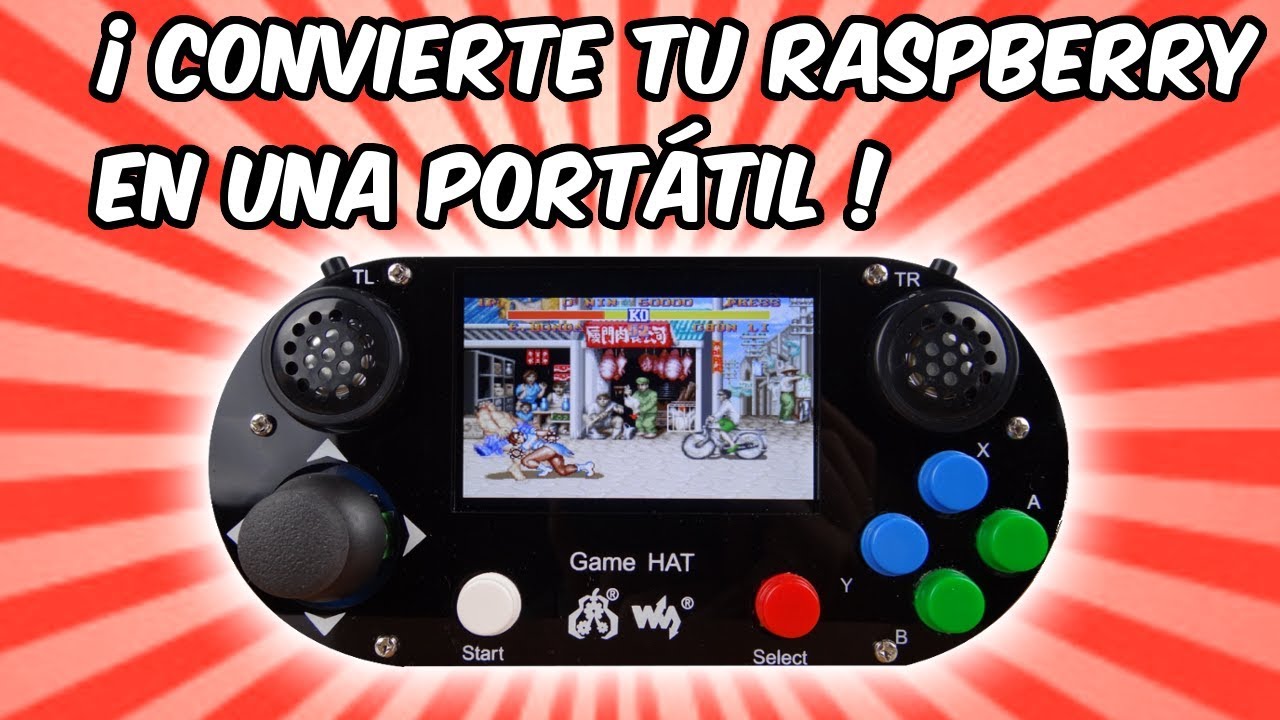 🕹️ TRANSFORMA TU RASPBERRI PI EN CONSOLA PORTÁTIL RETRO con el game hat de WAVESHARE en español