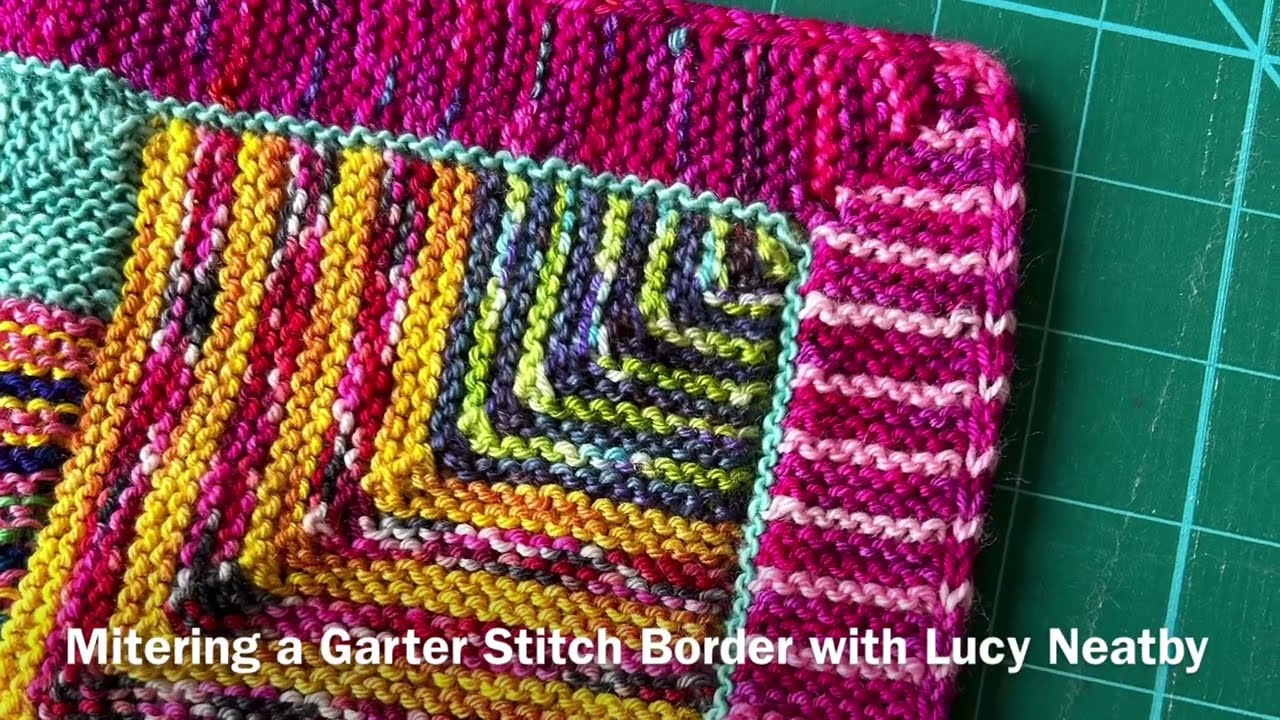 Mitering a Garter Stitch Corner