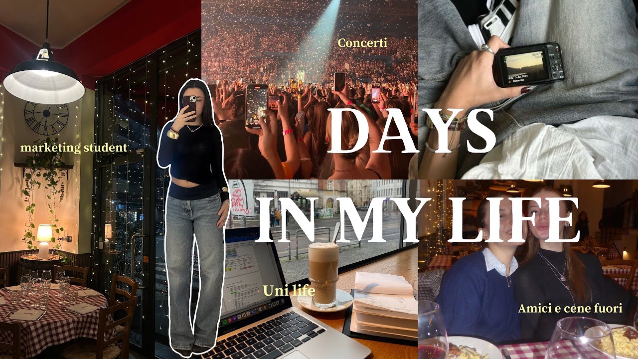 diario di una studentessa di comunicazione! | uni life in IULM, concerto e cene fuori *daily vlog*