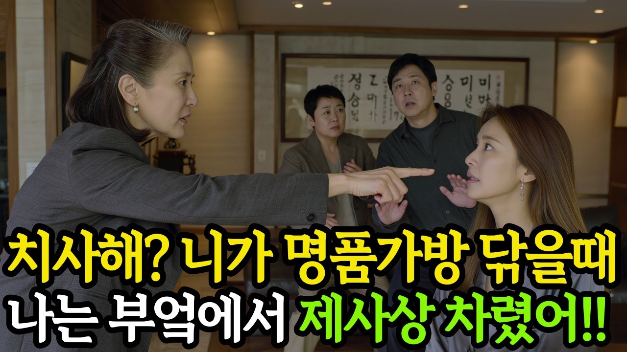 치사해? 네가 명품백 닦을때 나는 20년을 전부쳤어!!