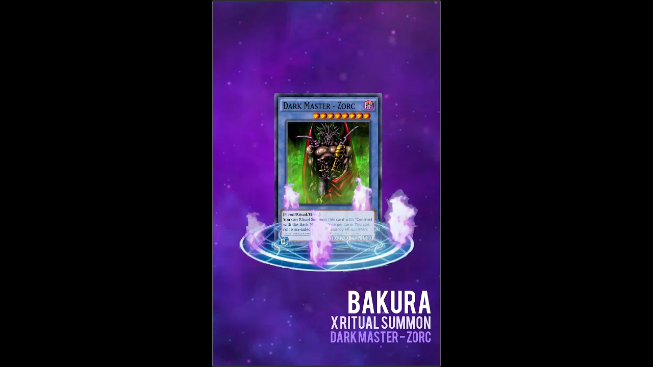 Yugioh Duel Links - Does Bakura have a LINE with Dark Master - Zorc?