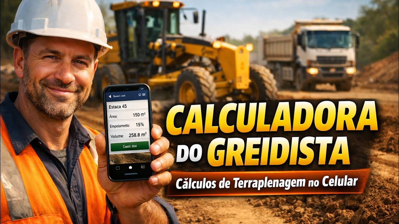 Calculadora do Greidista: O Aplicativo que Faz os Cálculos da Terraplenagem no Celular