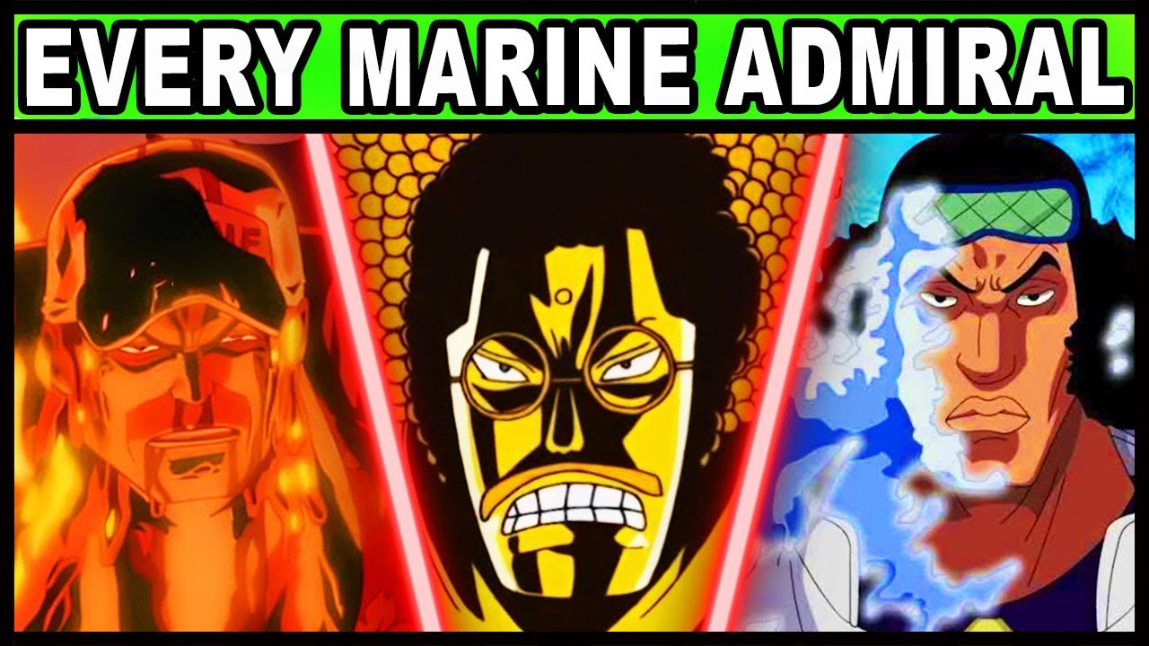All 8 Marine Admirals and Their Powers Explained! (One Piece Every Admiral)
