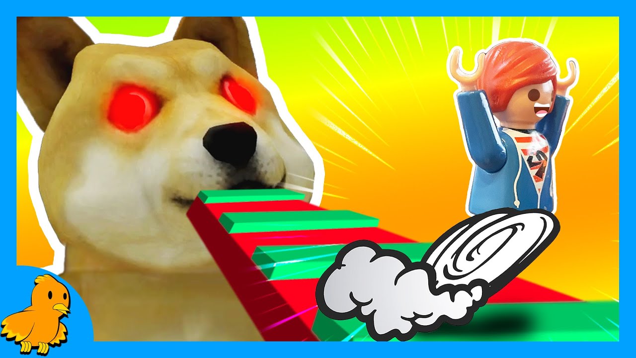 Playmobil Familie Vogel: JULIAN MUSS VOR DEM RIESEN HUND ENTKOMMEN (Roblox)