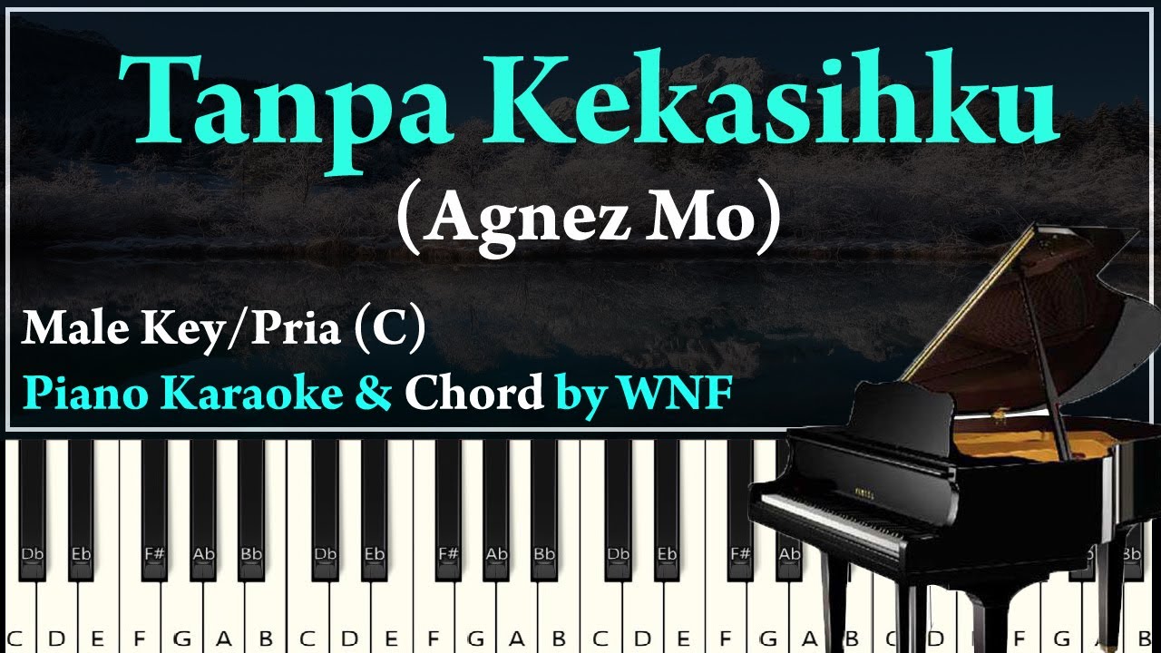 Agnez Mo - Tanpa Kekasihku Piano Karaoke Versi Pria + Chord