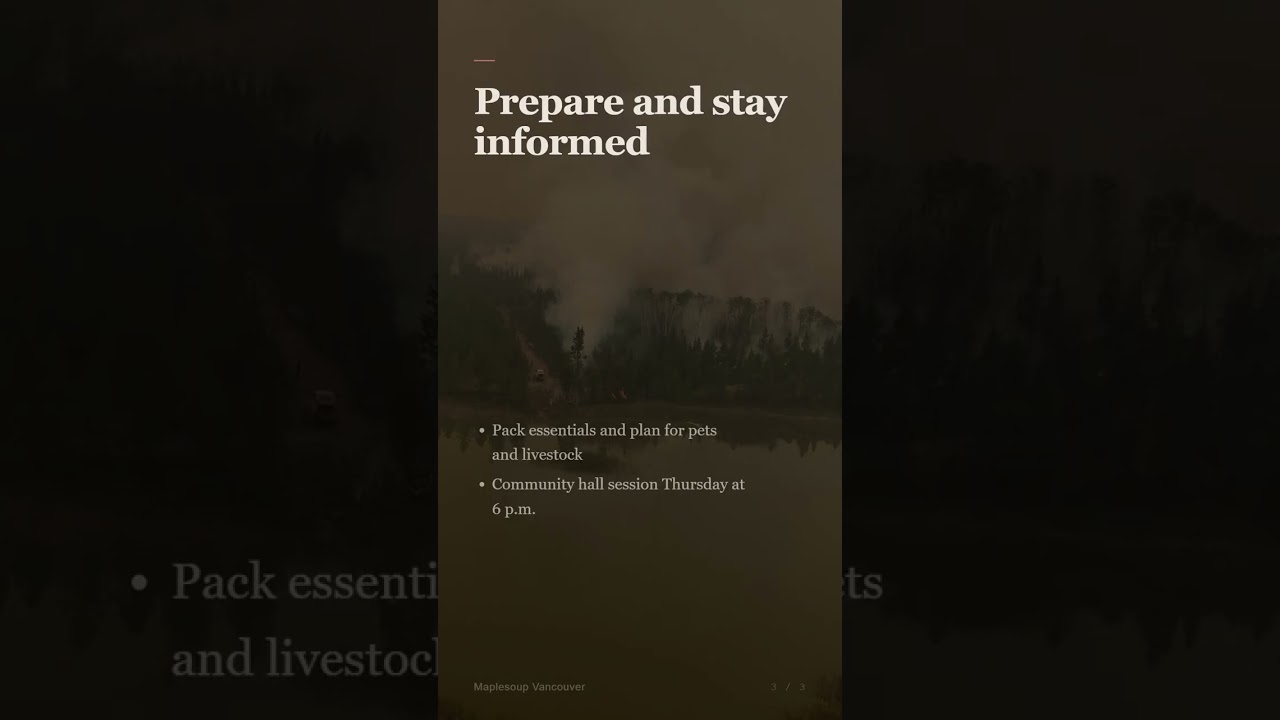 Clinton Under Evacuation Alert as Fiftynine Creek Fire Grows