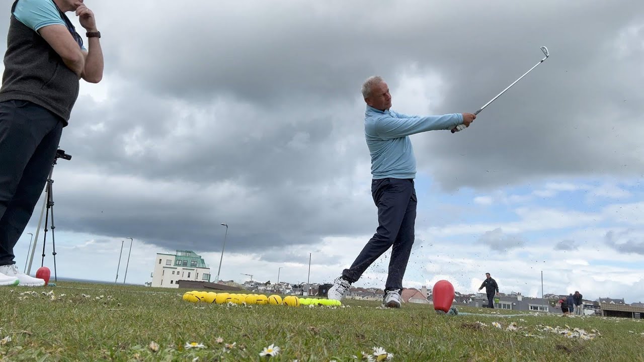 European Tour Winner Paul Eales Shows How To Swing On Tough Links Courses (Portstewart)