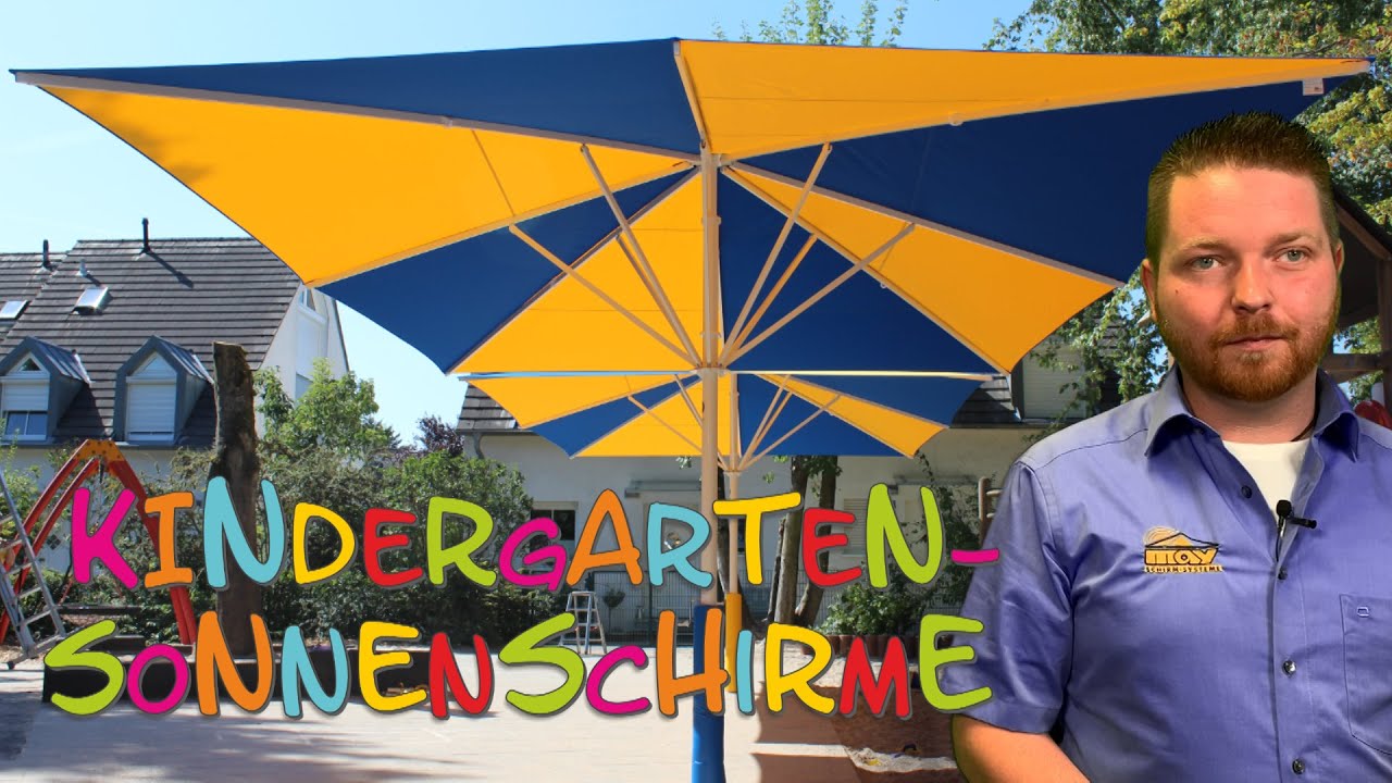 Sonnenschirme für Kindergarten und KiTa may Sonnenschirme