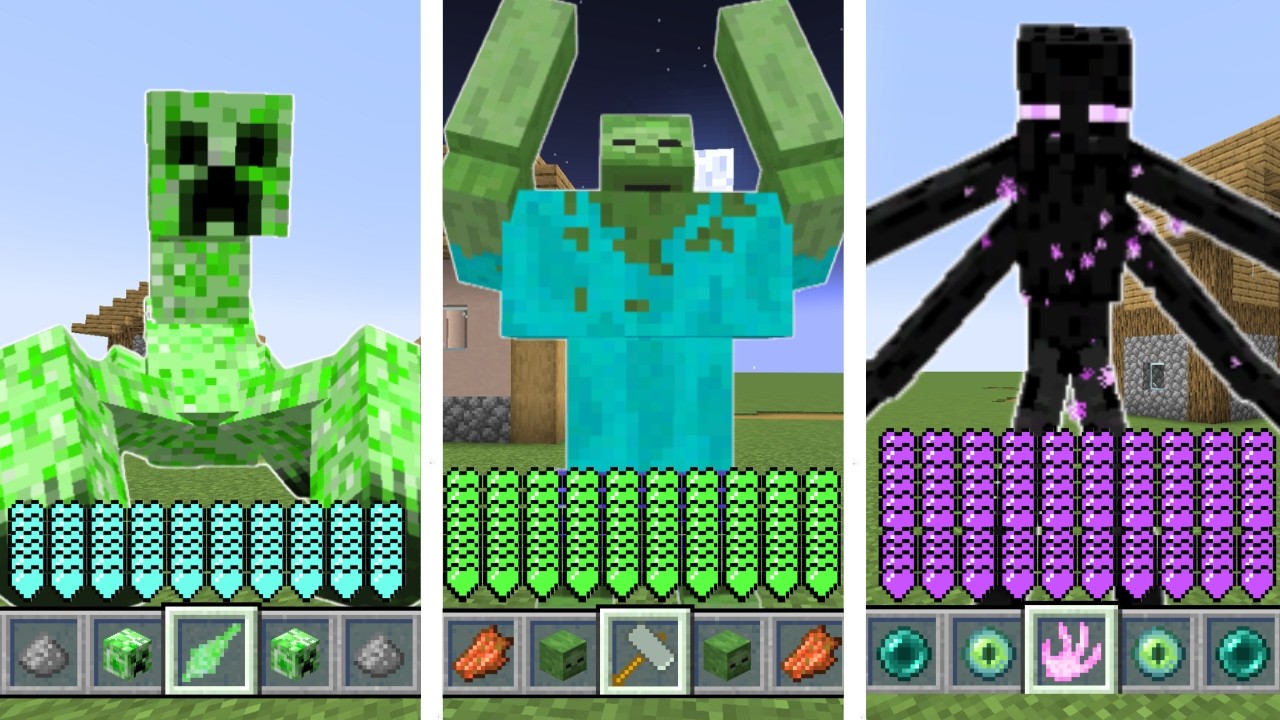 Morphing into Mutant Mobs in Minecraft | Custom Abilities and Health!