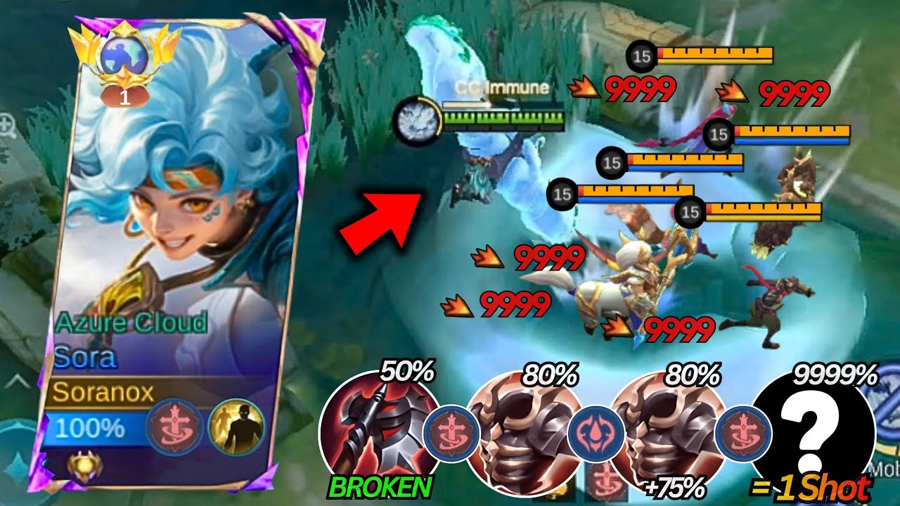 IM BACK WHEN GLOBAL SORA SHOW THIS BRUTAL BUILD AND EMBLEM 2026!! (Must try!) - MLBB