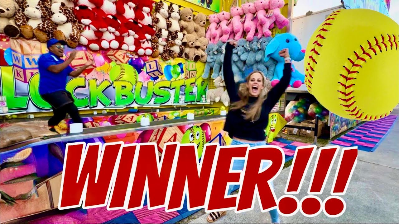 I won the BIGGEST stuffed animal at the fair!