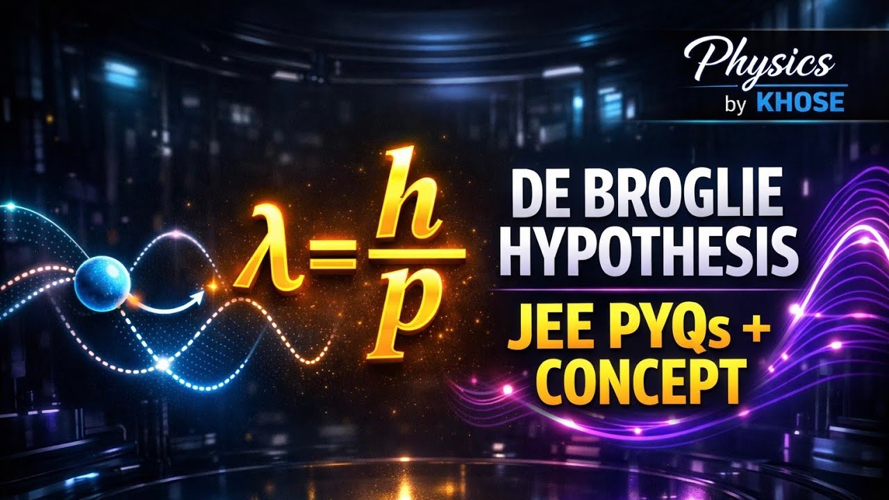 STOP Making This De Broglie’s Hypothesis Mistake! (Concept + JEE/NEET PYQ) One Shot