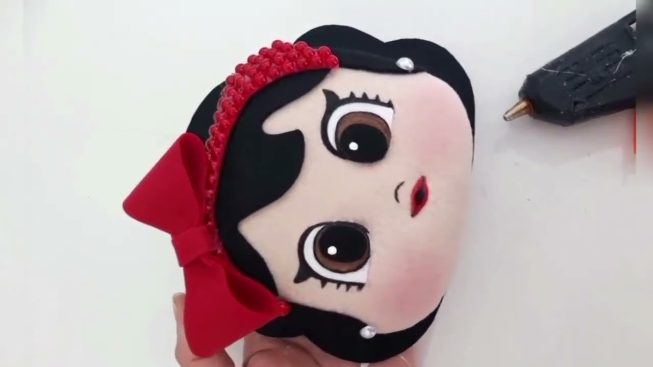 😱AUMENTE SUAS ENCOMENDAS 😱 Branca de Neve em Feltro  #artesanato