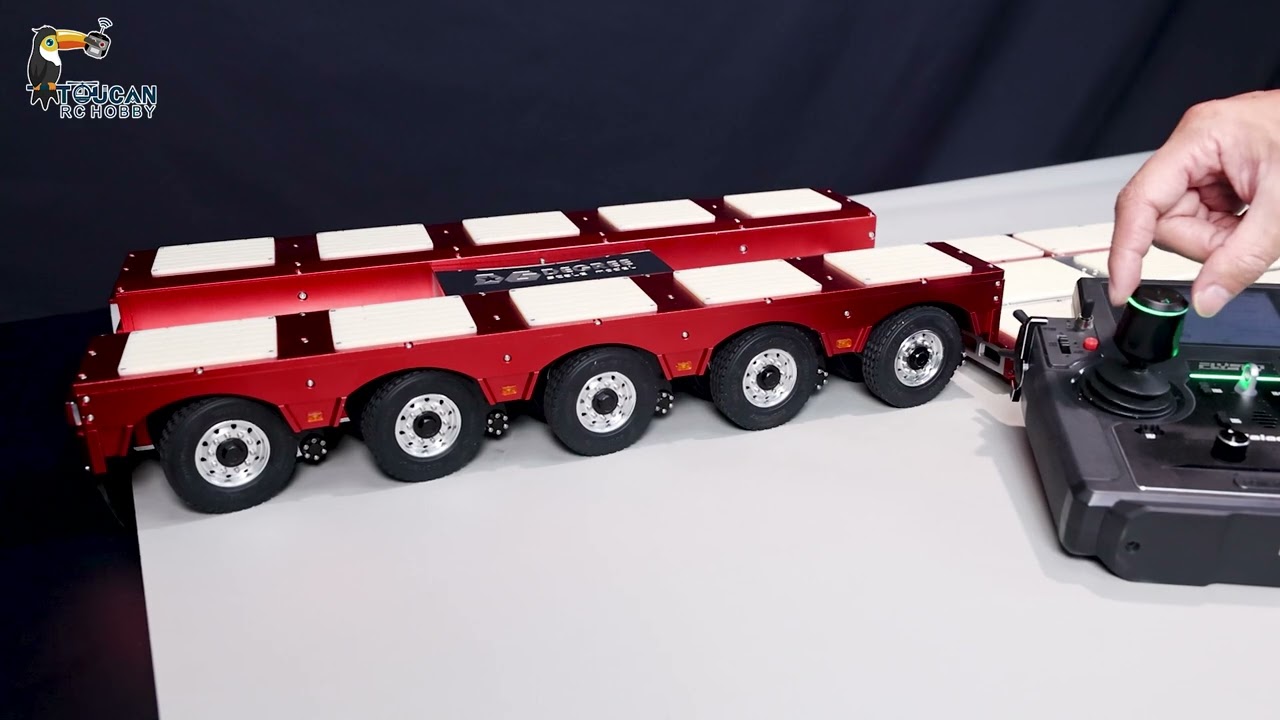Degree 996 8 Axles Metal Painted 1/14 RC Hydraulic Trailer Remote Control Truck Model 5+3