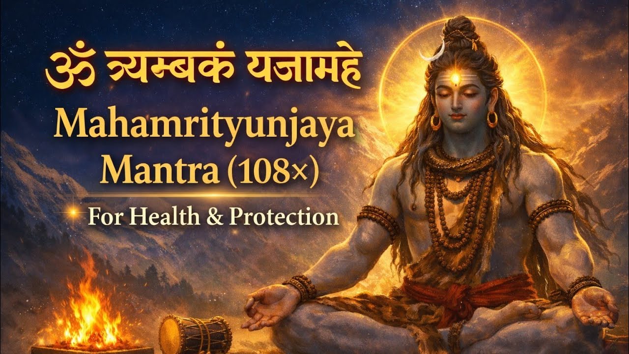Mahamrityunjaya Mantra 108 Times |ॐ त्र्यम्बकं यजामहे |Powerful Shiva Mantra for Health & Protection