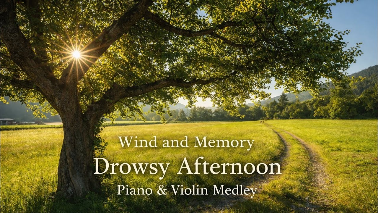 ☀️ Drowsy Afternoon – Piano & Violin Medley for Peaceful Moments | Wind and Memory