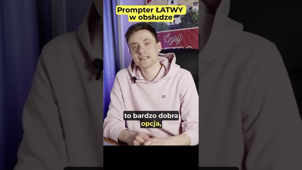Najprostszy PROMPTER w obsłudze 😍 #shorts