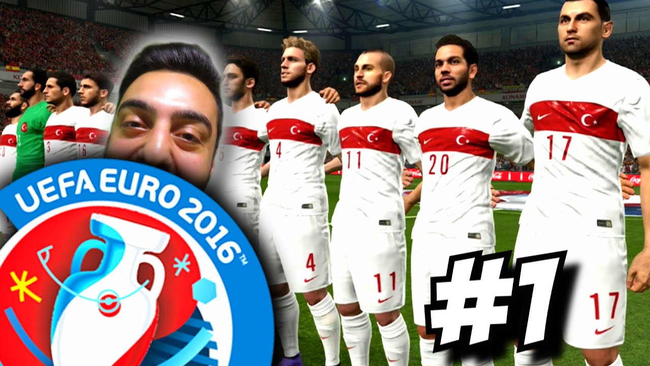 PES EURO 2016 Türkiye | Cok gercekci, süper yapilmis | 1.Bölüm | Ps4