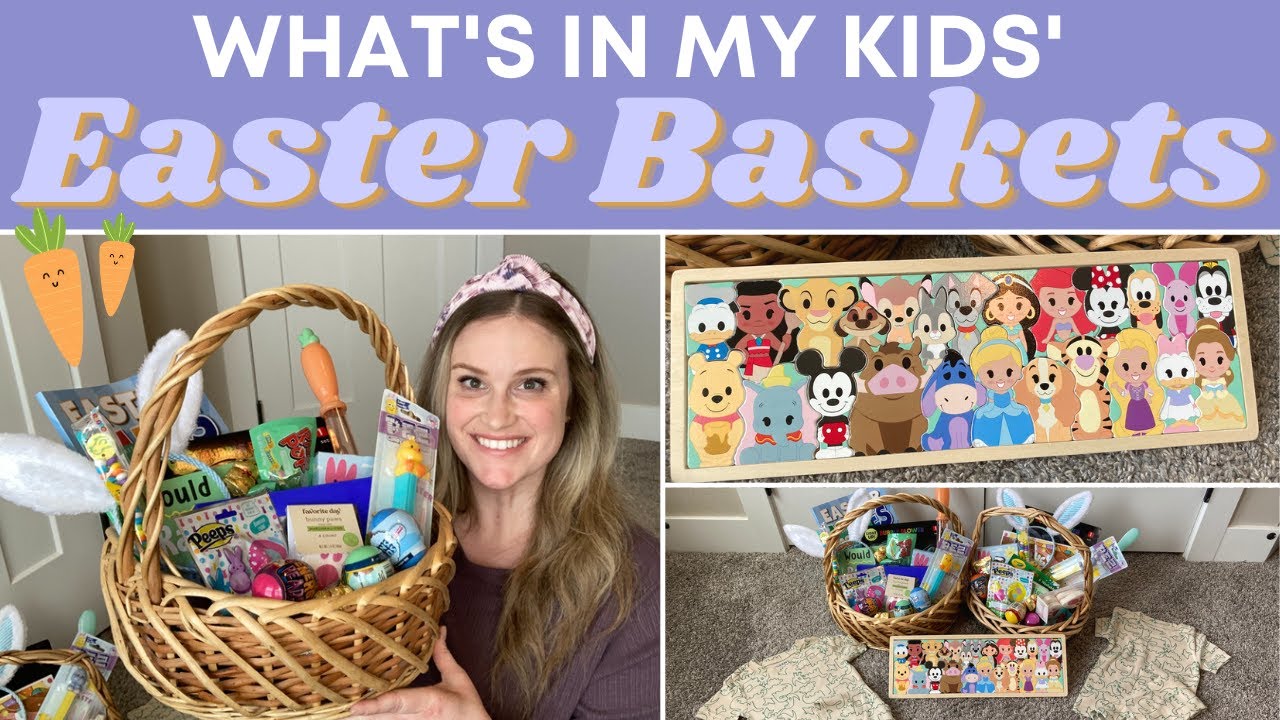 WHAT'S IN MY KIDS' EASTER BASKETS // WHAT I GOT FOR MY KIDS FOR EASTER // 2023 KIDS EASTER BASKETS