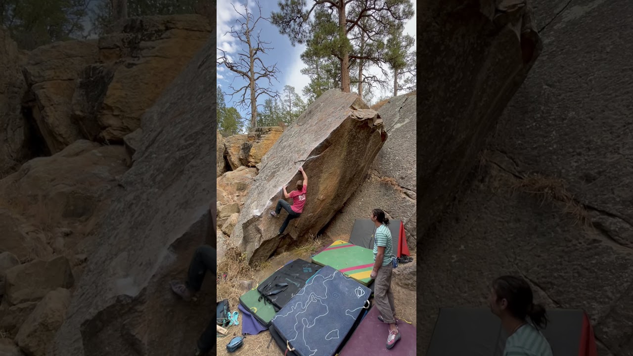 Tryangular V6, Roy New Mexico Bouldering