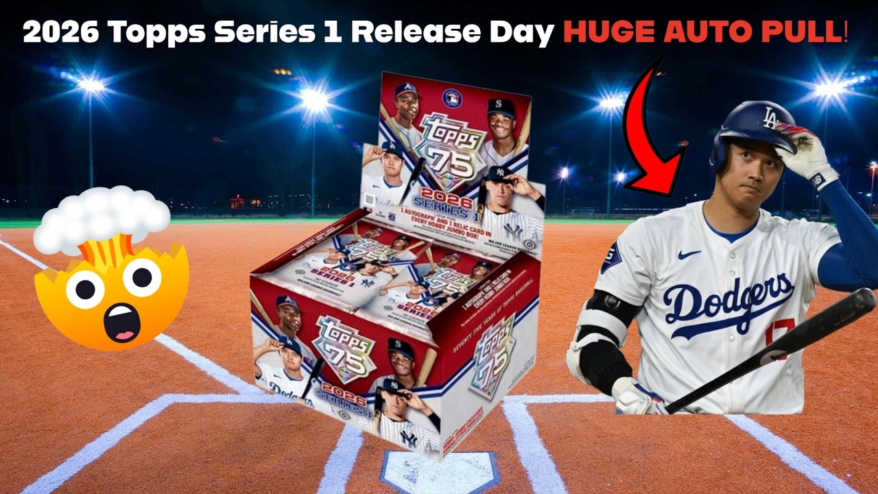 2026 Topps Series 1 Release Day Huge Auto Pull!
