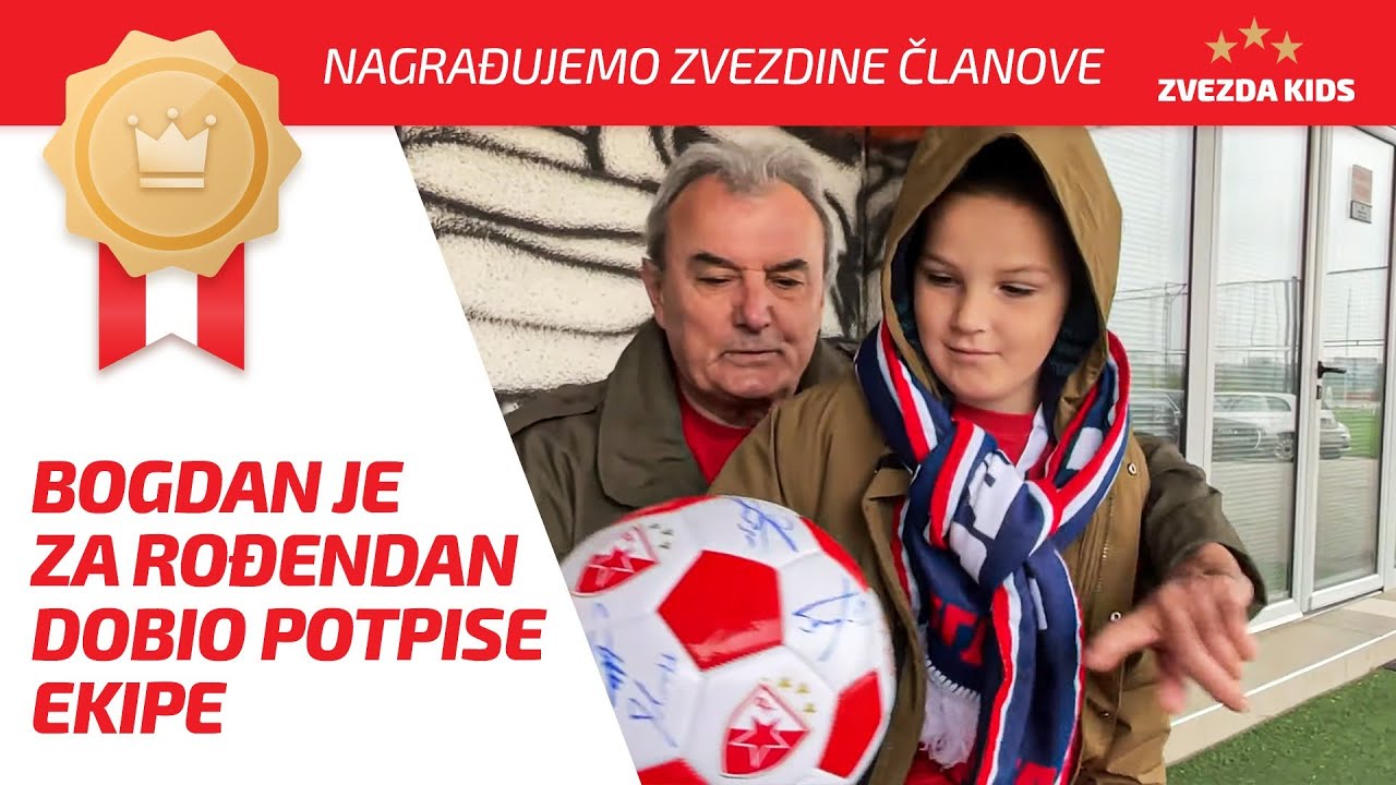 NAGRAĐUJEMO ZVEZDINE ČLANOVE | BOGDAN JE ZA ROĐENDAN DOBIO POTPISE EKIPE