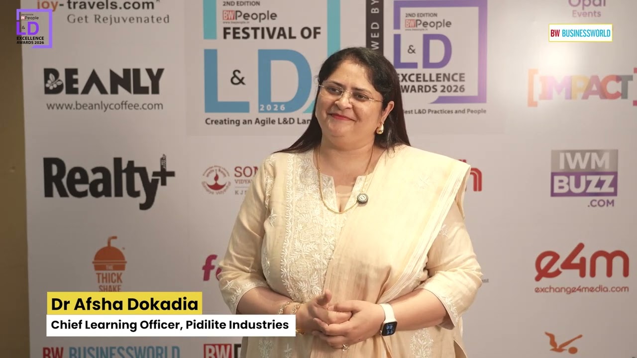 Dr Afsha Dokadia, Chief Learning Officer, Pidilite Industries | BW People L&D Excellence Awards 2026