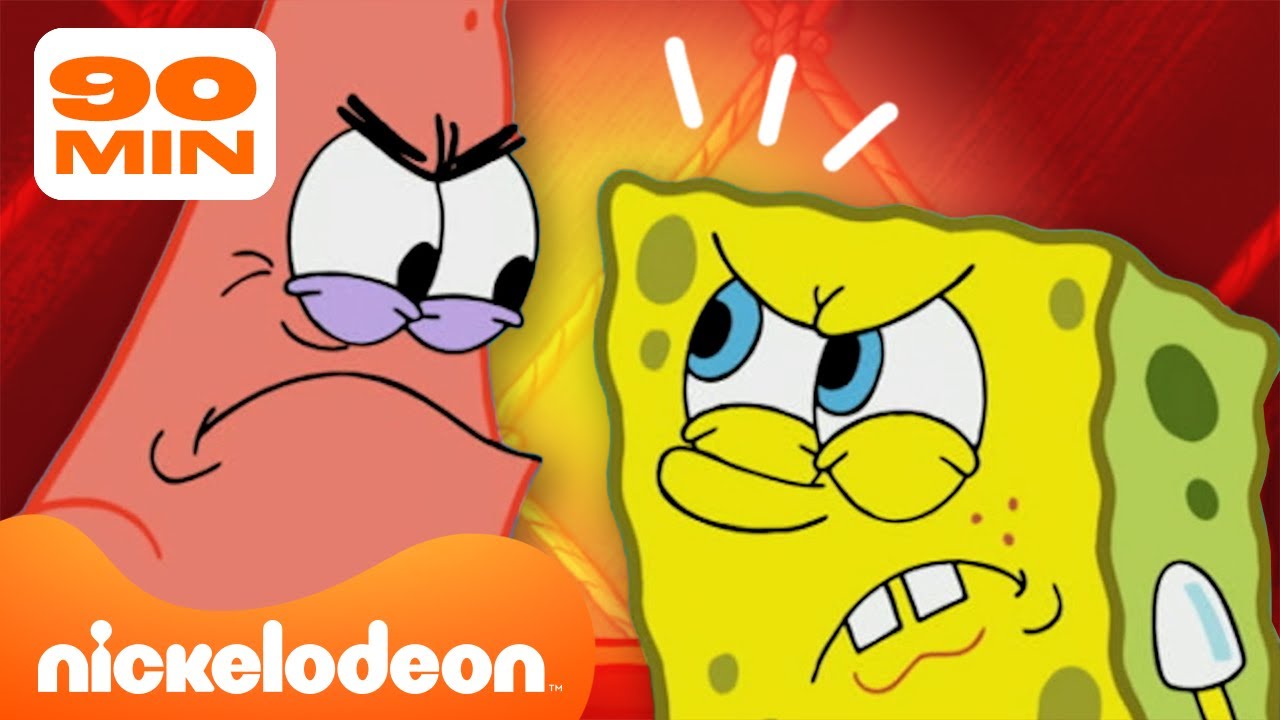 سبونج بوب | تسعون دقيقة من مشاحنات سبونج بوب وباتريك! | Nickelodeon Arabia