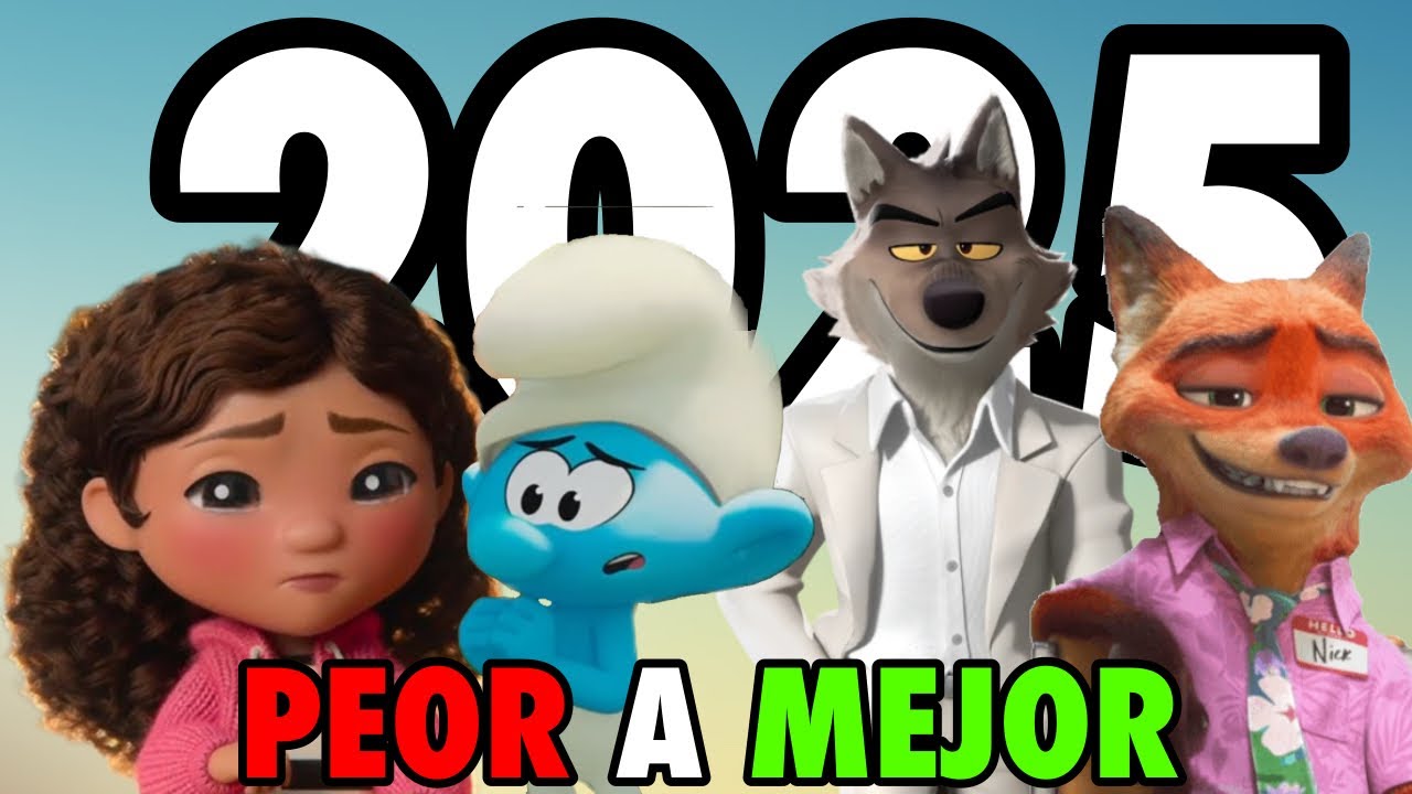 Las Películas Animadas de 2025 de Peor a Mejor