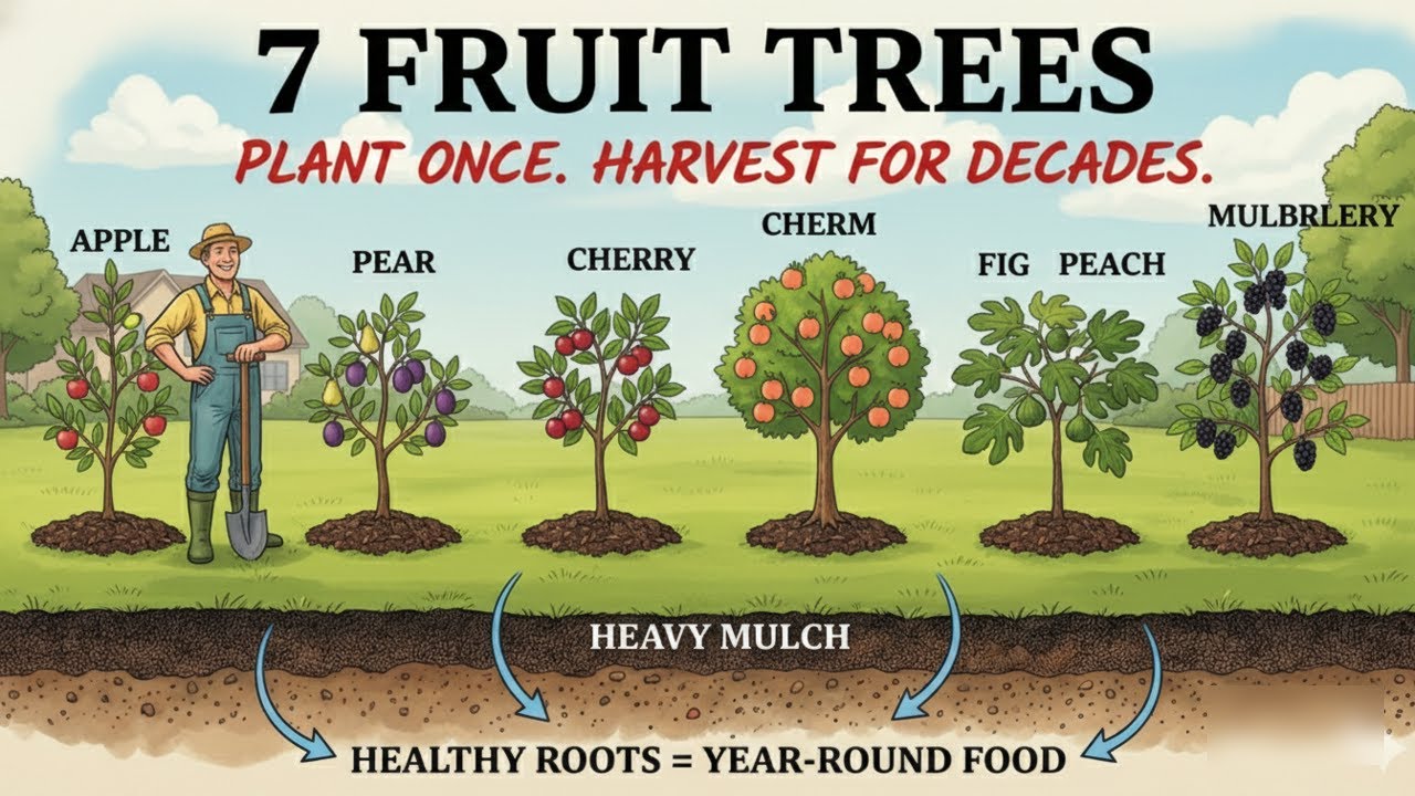 Plant These 7 Trees Once, Harvest FREE Food for 20 Years