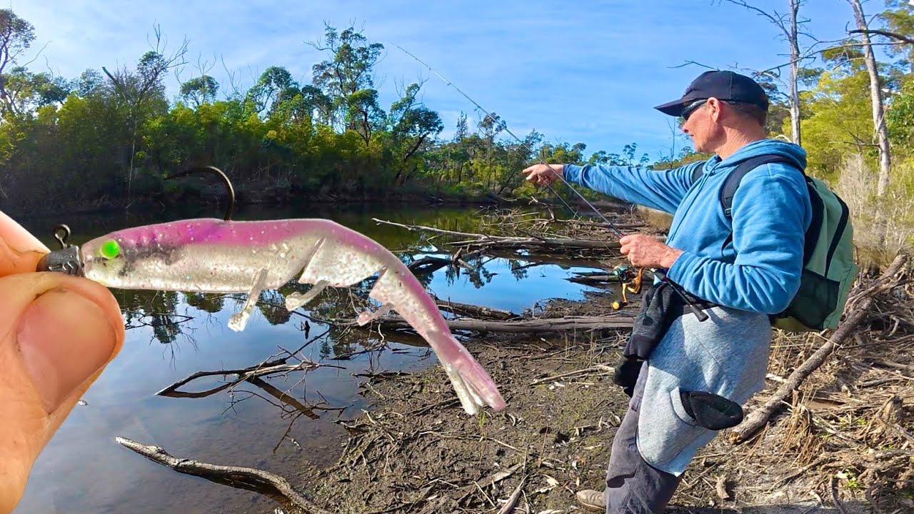 Fishing Prawns In A &ldquo;SUPER&rdquo; Skinny Creek