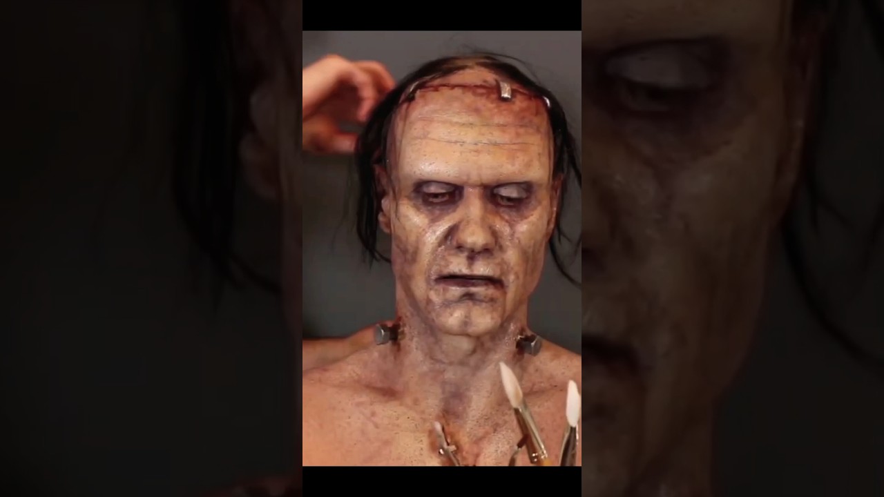Zombie Makeup tutorial 💀 #viral #zombie #shorts