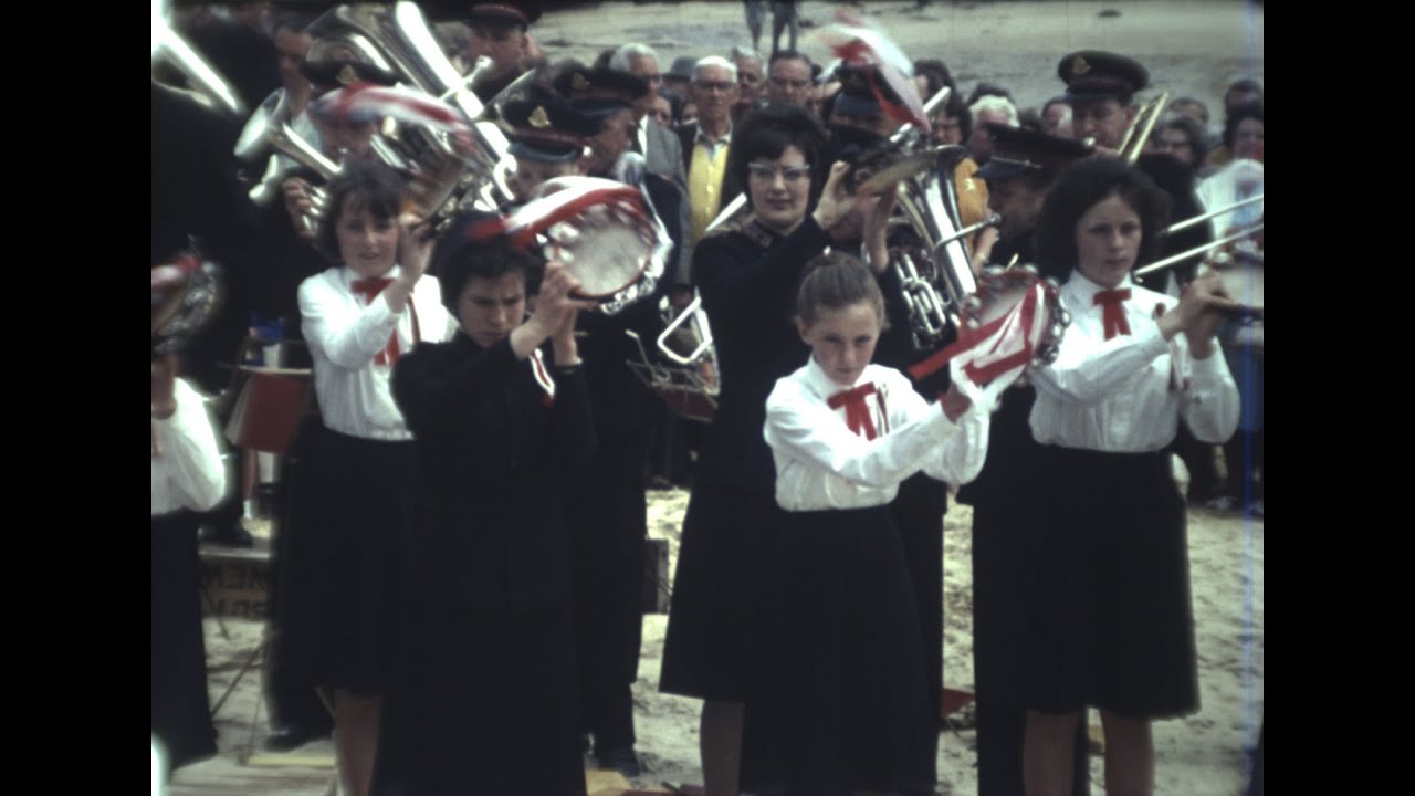 St Ives Salvation Army Cornwall England 1965ish old cine film
